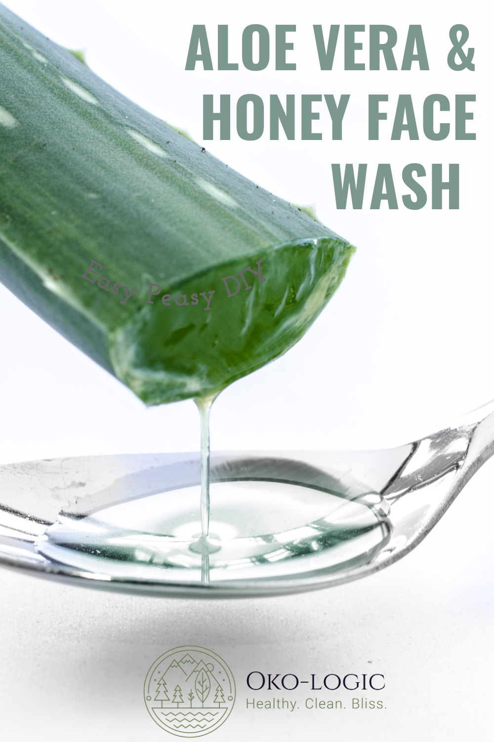 Easy Aloe Vera Face Wash With Raw Honey and Hemp Seed Oil