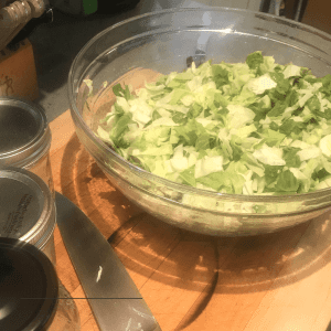 making sauerkraut