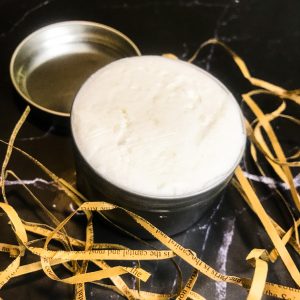 body butter made with shea butter and coconut oil