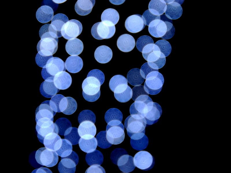 blue light bubbles