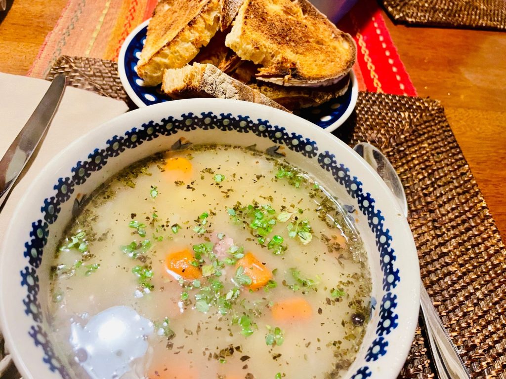 Polish sour-rye soup